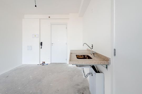 Cozinha de kitnet/studio à venda com 1 quarto, 32m² em Sacomã, São Paulo
