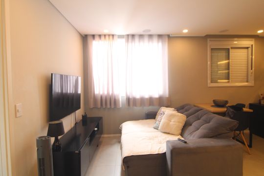 Sala de apartamento à venda com 1 quarto, 34m² em Jardim Marajoara, São Paulo