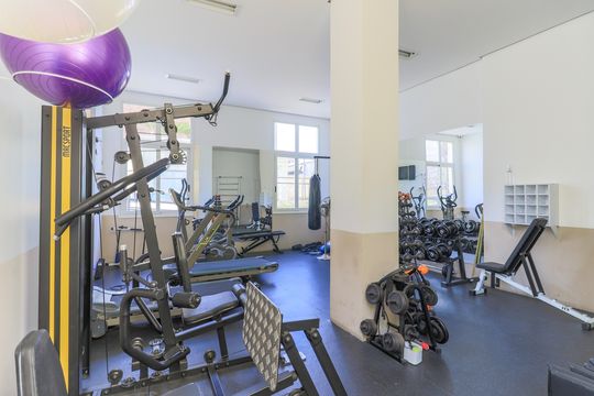 Área comum - Academia de apartamento para alugar com 3 quartos, 135m² em Cidade Monções, São Paulo