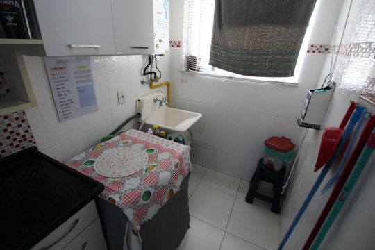 Área de Serviço de apartamento à venda com 2 quartos, 52m² em Taquara, Rio de Janeiro