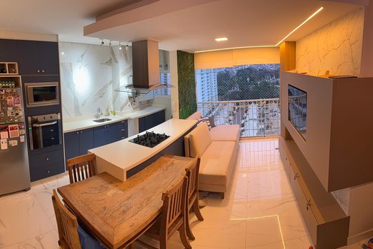 Cozinha de apartamento à venda com 2 quartos, 130m² em Jardim Sao Caetano, São Caetano do Sul
