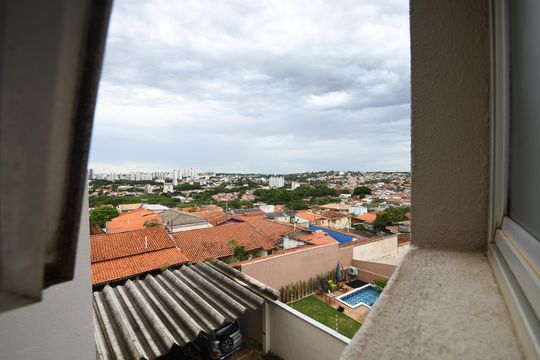 Banheiro de serviço - Vista de apartamento à venda com 3 quartos, 94m² em Jardim Boa Esperança, Campinas