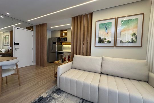 Sala de apartamento à venda com 3 quartos, 88m² em Alphaville, Barueri