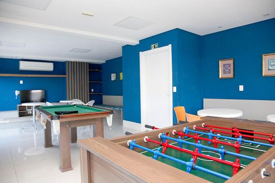 Área Comum - Sala de Jogos de apartamento à venda com 2 quartos, 63m² em Cidade Baixa, Porto Alegre