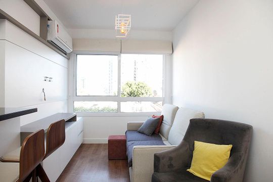 Sala de apartamento à venda com 2 quartos, 63m² em Cidade Baixa, Porto Alegre
