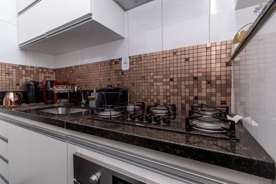 Cozinha de apartamento para alugar com 3 quartos, 66m² em Copacabana, Belo Horizonte