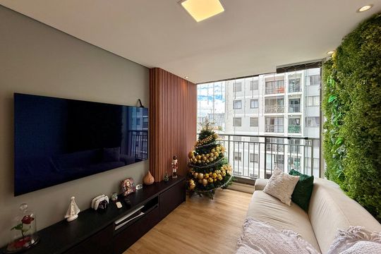 Sala de apartamento à venda com 3 quartos, 71m² em Santo Amaro, São Paulo