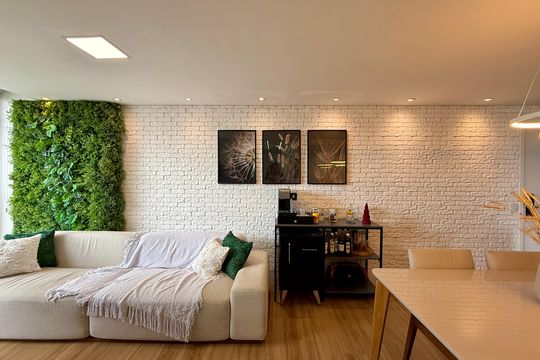 Sala de apartamento para alugar com 3 quartos, 71m² em Santo Amaro, São Paulo