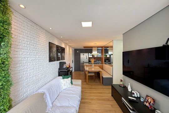 Sala de apartamento à venda com 3 quartos, 71m² em Santo Amaro, São Paulo