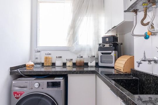 Área de Serviço de apartamento para alugar com 2 quartos, 63m² em Vila Guilhermina, São Paulo