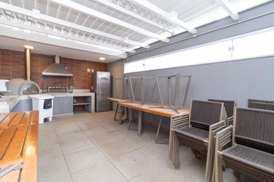 Área comum - Churrasqueira de apartamento para alugar com 2 quartos, 63m² em Vila Guilhermina, São Paulo