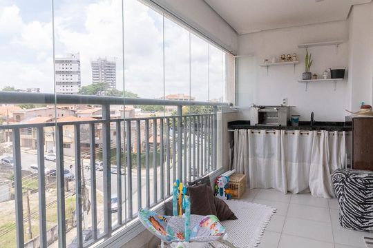 Varanda de apartamento para alugar com 2 quartos, 63m² em Vila Guilhermina, São Paulo