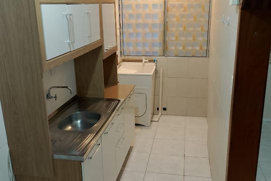 Cozinha de apartamento para alugar com 1 quarto, 55m² em Petrópolis, Porto Alegre