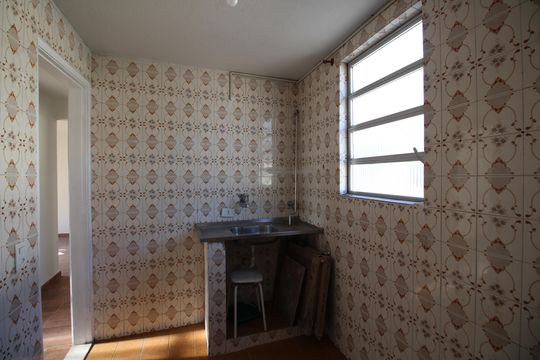 Cozinha de apartamento à venda com 2 quartos, 50m² em Taquara, Rio de Janeiro