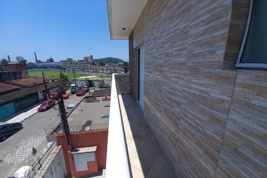 Varanda de casa de condomínio para alugar com 3 quartos, 108m² em Catiapoa, São Vicente