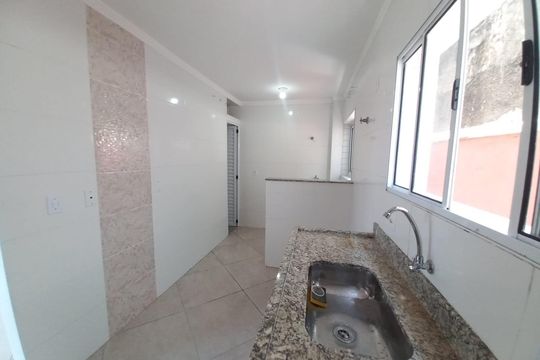 Cozinha de casa de condomínio para alugar com 3 quartos, 108m² em Catiapoa, São Vicente