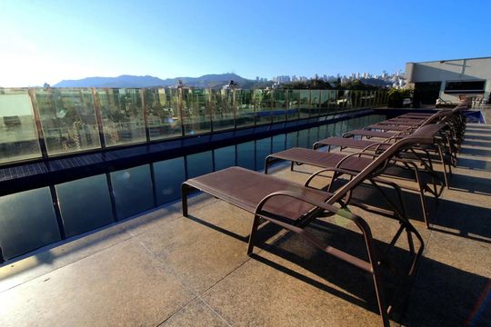 PISCINA de apartamento à venda com 1 quarto, 70m² em Luxemburgo, Belo Horizonte