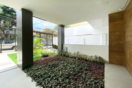 Área comum - Jardim de apartamento para alugar com 2 quartos, 134m² em Santo Antônio, Belo Horizonte