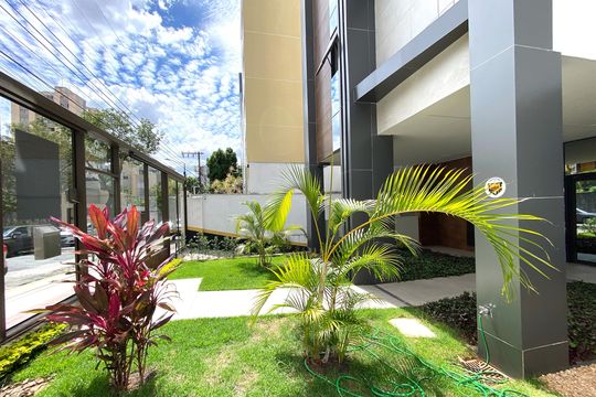 Área comum - Jardim de apartamento para alugar com 2 quartos, 134m² em Santo Antônio, Belo Horizonte