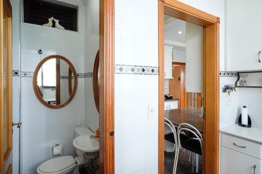 Área de serviço de apartamento à venda com 3 quartos, 158m² em Vila Caminho do Mar, São Bernardo do Campo