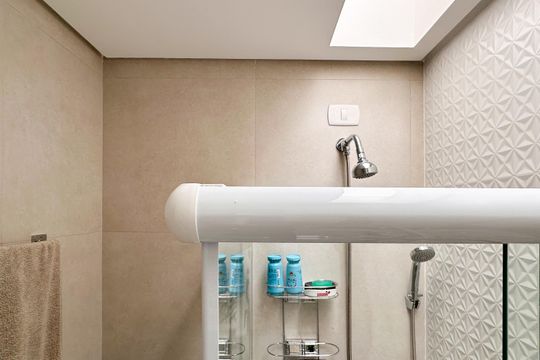 Banheiro da Suíte 1 de apartamento à venda com 2 quartos, 149m² em Nova Petrópolis, São Bernardo do Campo