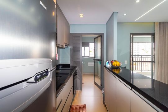 Cozinha de apartamento para alugar com 2 quartos, 65m² em Vila Prudente, São Paulo