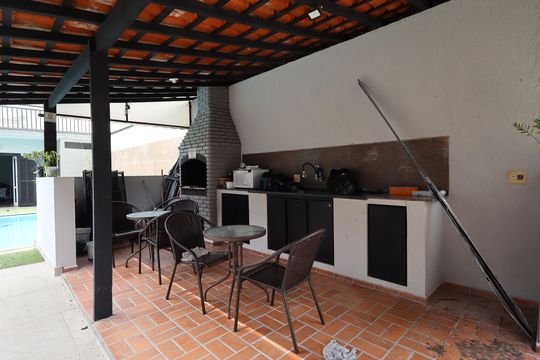 Área comum - Churrasqueira de kitnet/studio para alugar com 1 quarto, 30m² em Jardim Leonor, São Paulo