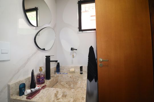Banheiro Quarto 1 Suíte  de apartamento à venda com 3 quartos, 98m² em Jardim, Santo André