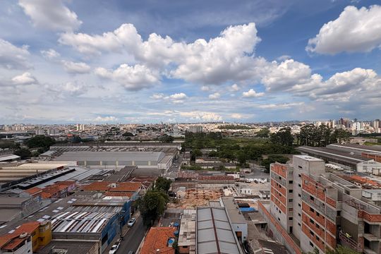 Vista da suíte  de apartamento à venda com 2 quartos, 80m² em Campestre, Santo André