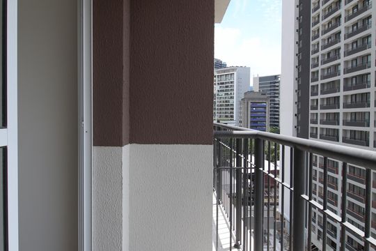 Varanda de kitnet/studio à venda com 1 quarto, 24m² em Vila Olímpia, São Paulo