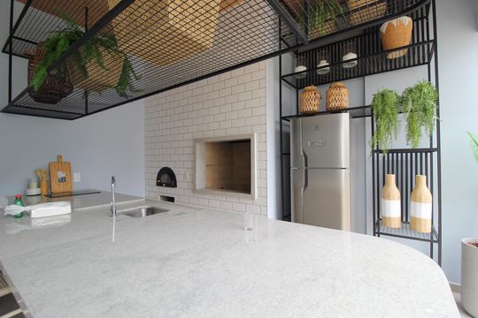 Área Comum - Churrasqueira de kitnet/studio à venda com 1 quarto, 24m² em Vila Olímpia, São Paulo