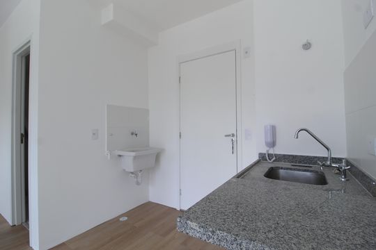 Cozinha de kitnet/studio à venda com 1 quarto, 24m² em Vila Olímpia, São Paulo