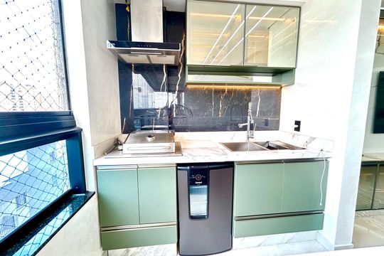 Varanda da Sala de apartamento à venda com 2 quartos, 90m² em Vila Augusta, Guarulhos