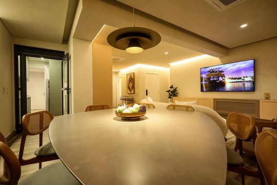 Sala de jantar de apartamento para alugar com 3 quartos, 134m² em Chácara Santo Antônio (zona Sul), São Paulo