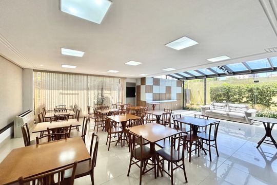 Área comum - Salão de festas de apartamento para alugar com 3 quartos, 120m² em Rio Branco, Novo Hamburgo