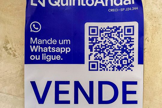 Placa Instalada no imóvel de apartamento à venda com 2 quartos, 49m² em Parque Erasmo Assunção, Santo André