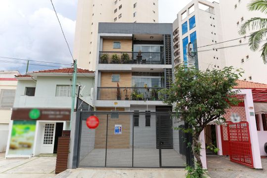 Fachada do prédio de kitnet/studio para alugar com 1 quarto, 29m² em Santana, São Paulo