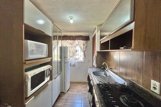 Cozinha de apartamento à venda com 2 quartos, 55m² em Centro, São Leopoldo