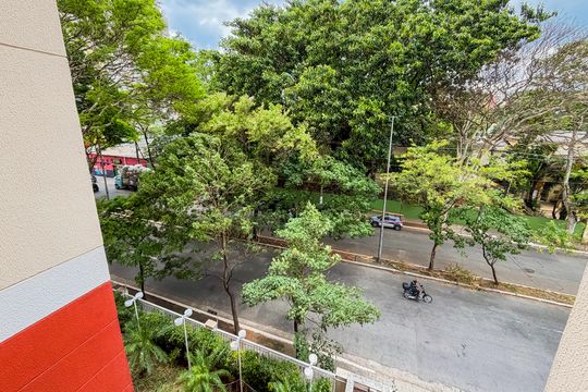 Vista da Sala de apartamento para alugar com 2 quartos, 44m² em Liberdade, São Paulo
