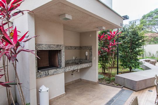 Área comum - Churrasqueira de kitnet/studio à venda com 1 quarto, 28m² em Liberdade, São Paulo