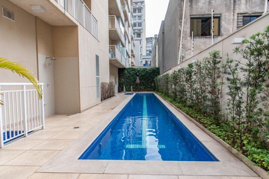 Área comum - Piscina de kitnet/studio à venda com 1 quarto, 28m² em Liberdade, São Paulo