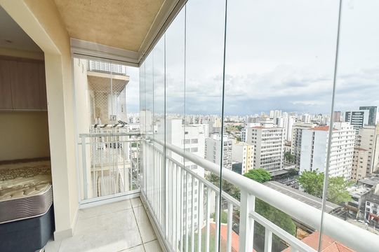 Varanda de kitnet/studio à venda com 1 quarto, 28m² em Liberdade, São Paulo