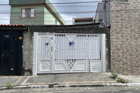 Fachada+Placa  de casa à venda com 3 quartos, 150m² em Jardim Penha, São Paulo