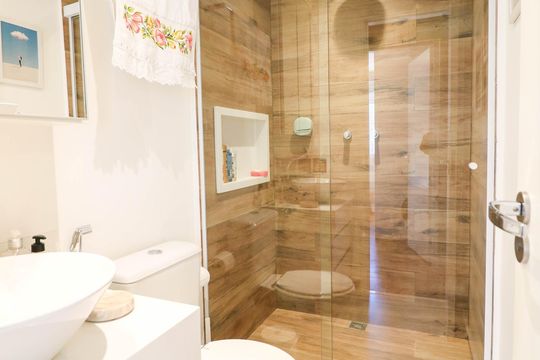 Banheiro de apartamento para alugar com 2 quartos, 120m² em Chácara Santo Antônio, São Paulo