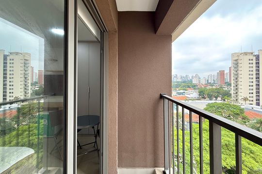 Sacada de kitnet/studio para alugar com 0 quarto, 28m² em Campo Belo, São Paulo