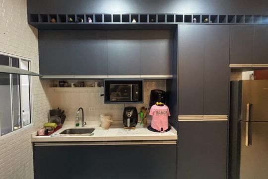Sala - Sala de Jantar - Cozinha de casa à venda com 4 quartos, 225m² em Vila Alzira, Santo André