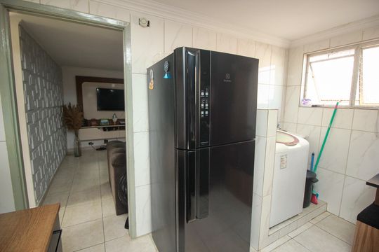 Cozinha de apartamento para alugar com 2 quartos, 58m² em Conjunto Residencial Planeta, Santo André