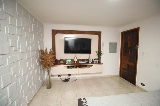 Sala de apartamento para alugar com 2 quartos, 58m² em Conjunto Residencial Planeta, Santo André