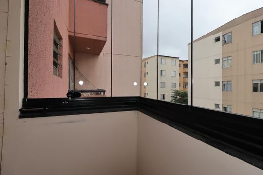 Sacada da Sala de apartamento à venda com 2 quartos, 50m² em Jardim Alzira Franco, Santo André