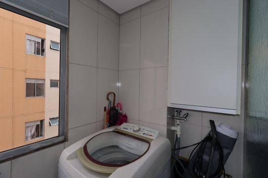 Área de Serviço de apartamento à venda com 2 quartos, 50m² em Jardim Alzira Franco, Santo André